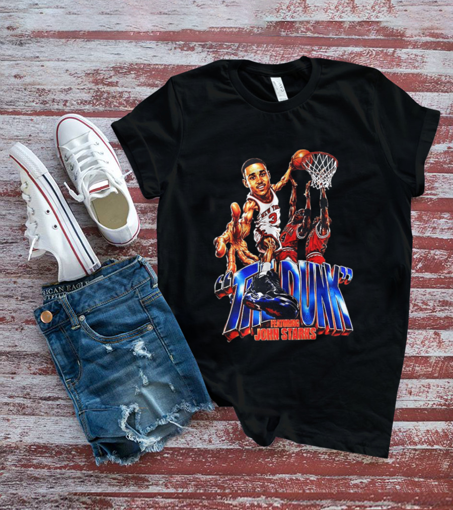 The Dunk Featuring John Starks Chicago Bulls NBA T-Shirt