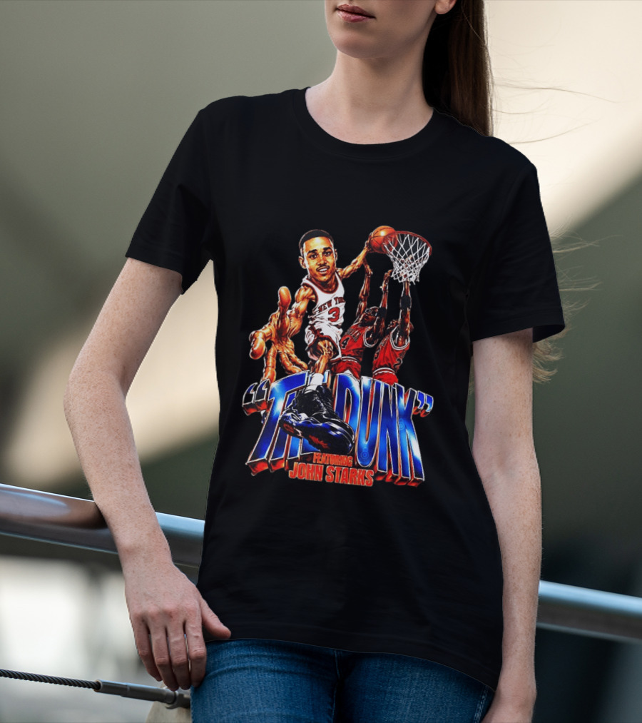 The Dunk Featuring John Starks Chicago Bulls NBA T-Shirt