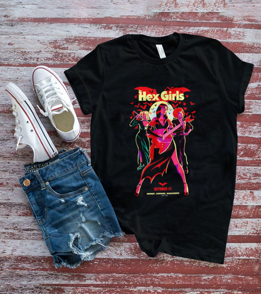 Hex Girls October 31 Midnight Oakhaven Massachusetts Halloween Band T-Shirt
