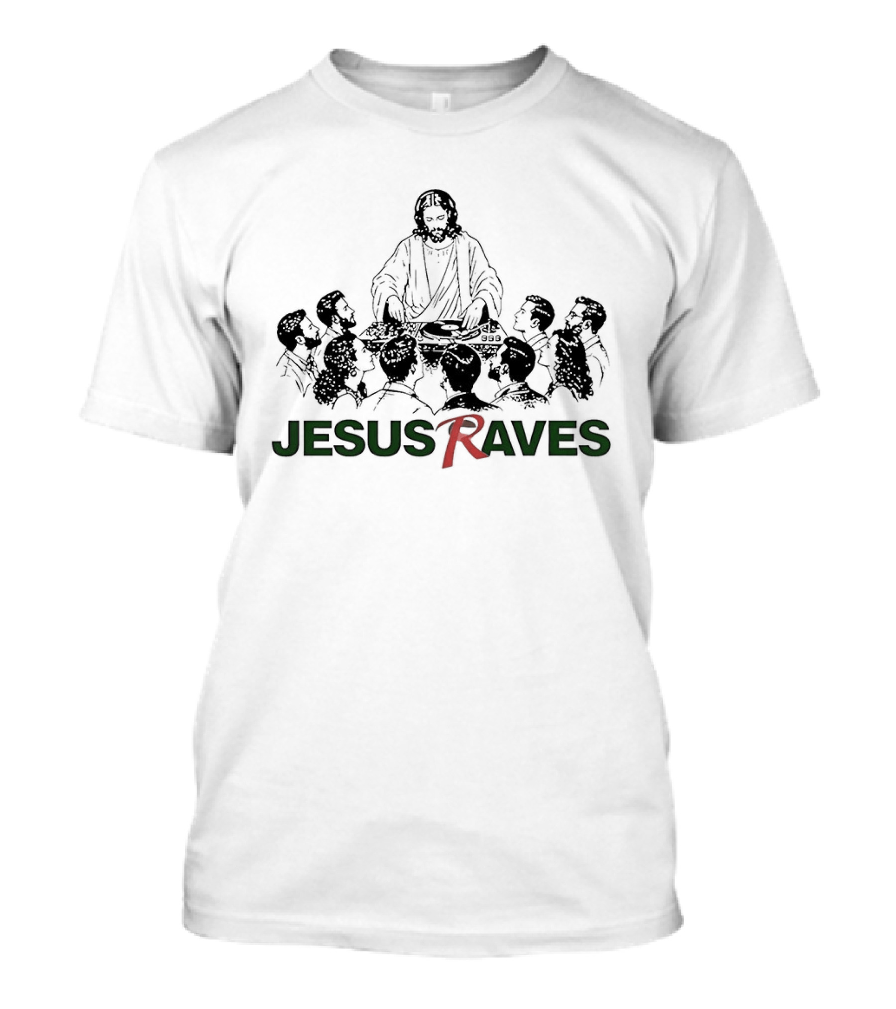 Jesus Raves DJ Party Music Celebration T-Shirt