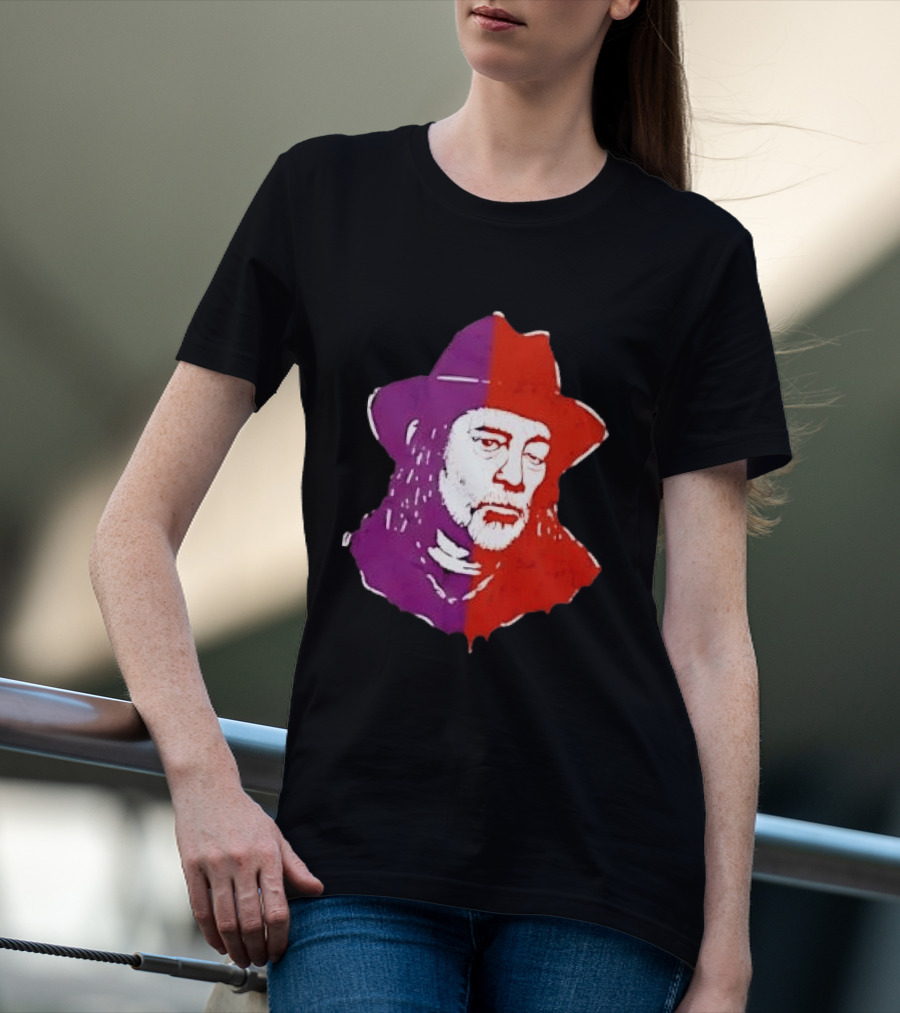 Willie Nelson Face Pop Art Style Cowboy Hat T-Shirt