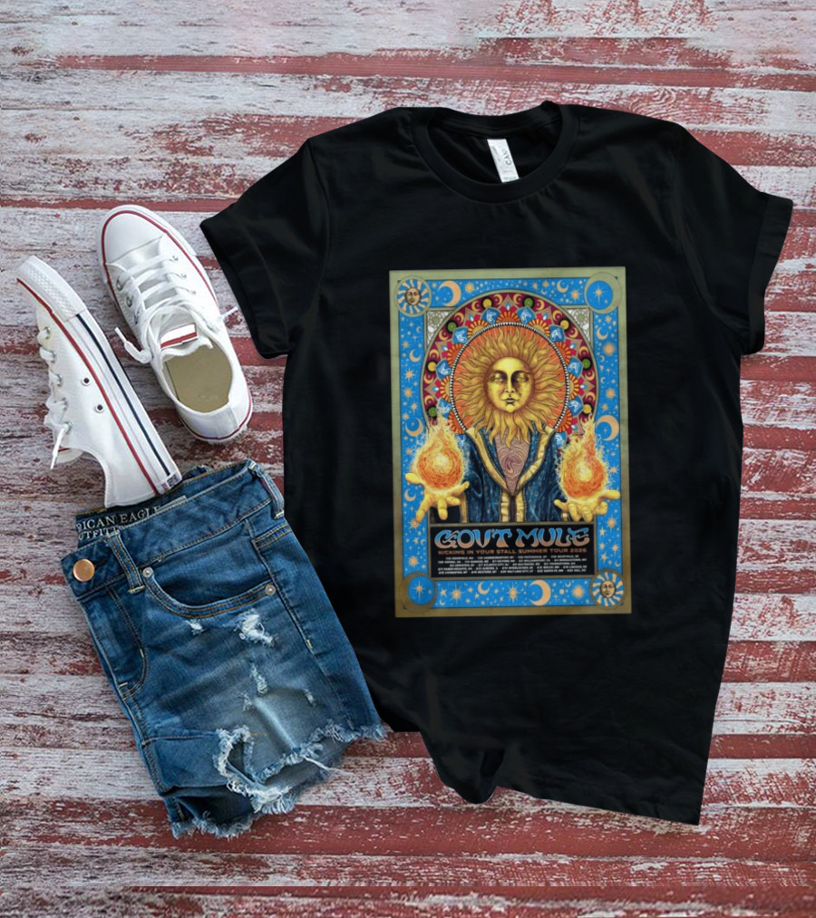 Gov't Mule Kicking In Your Stall Summer Tour 2026 Sun Fire T-Shirt