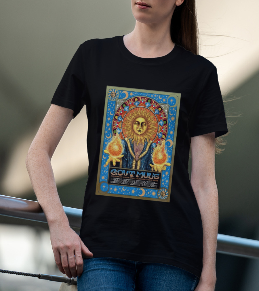 Gov't Mule Kicking In Your Stall Summer Tour 2026 Sun Fire T-Shirt