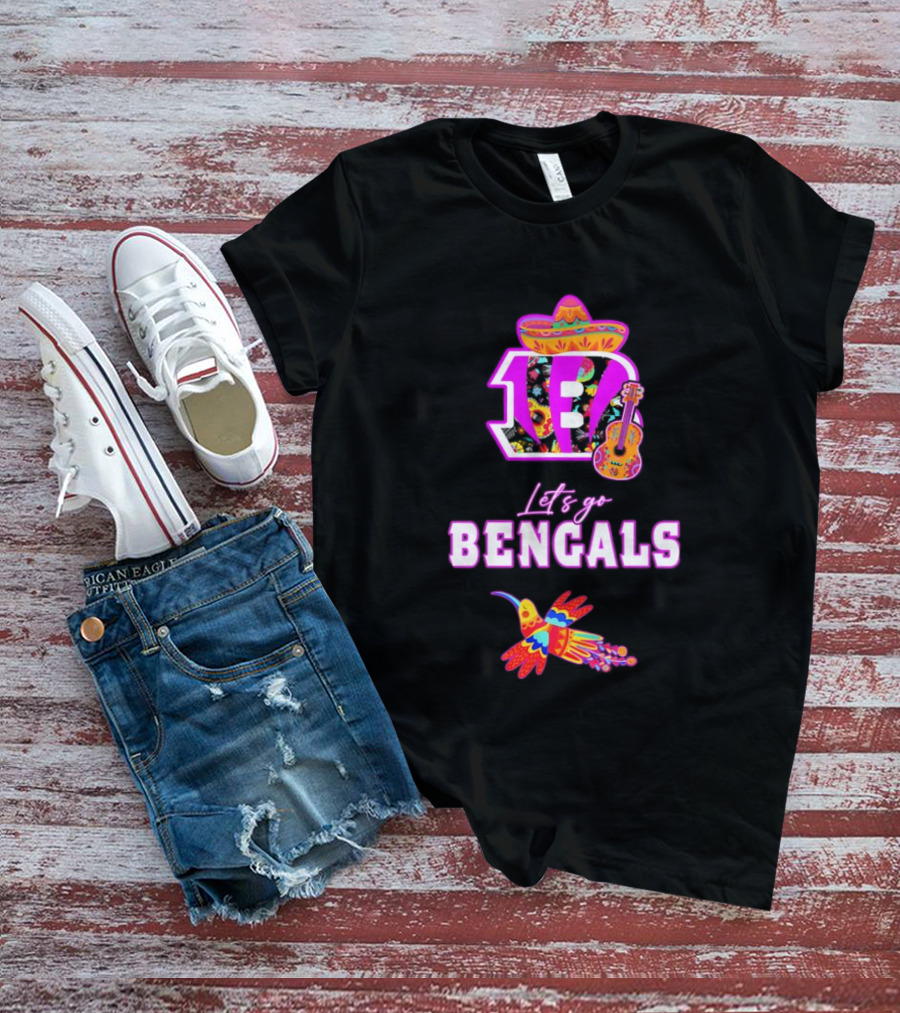 Let's Go Bengals Hispanic Heritage Fiesta Mexican Celebration T-Shirt