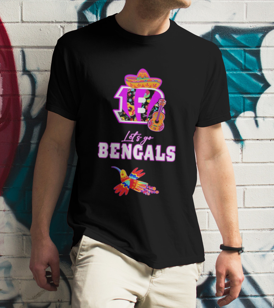 Let's Go Bengals Hispanic Heritage Fiesta Mexican Celebration T-Shirt