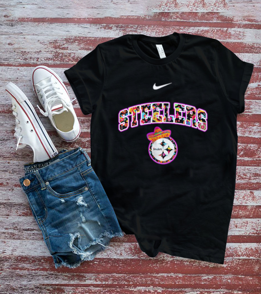 Nike Pittsburgh Steelers Hispanic Heritage Sombrero Fiesta T-Shirt
