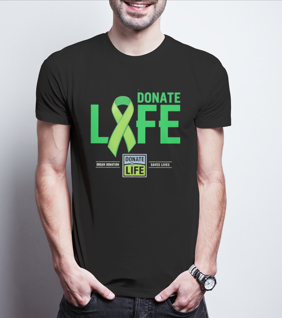 Donate Life Ribbon Organ Donation Saves Lives T-Shirt