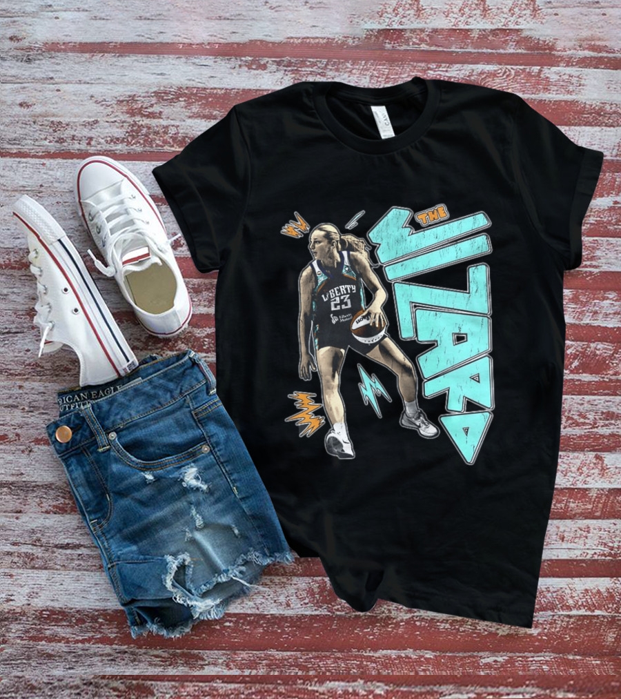 New York Liberty WNBA The Wizard Marine Johannès 23 Basketball T-Shirt