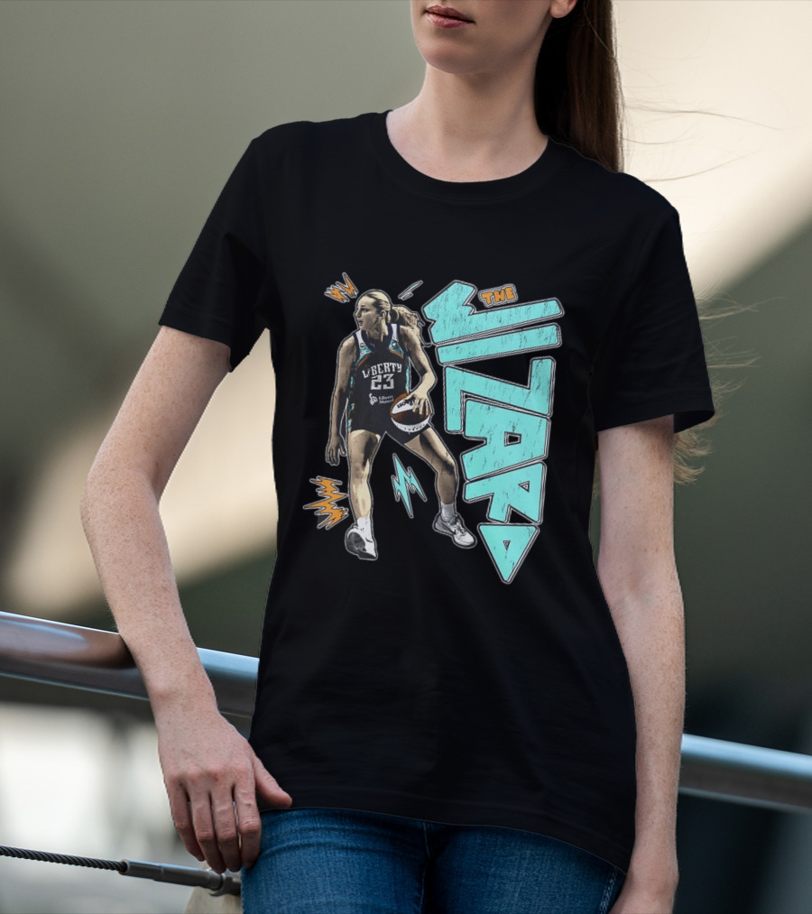 New York Liberty WNBA The Wizard Marine Johannès 23 Basketball T-Shirt