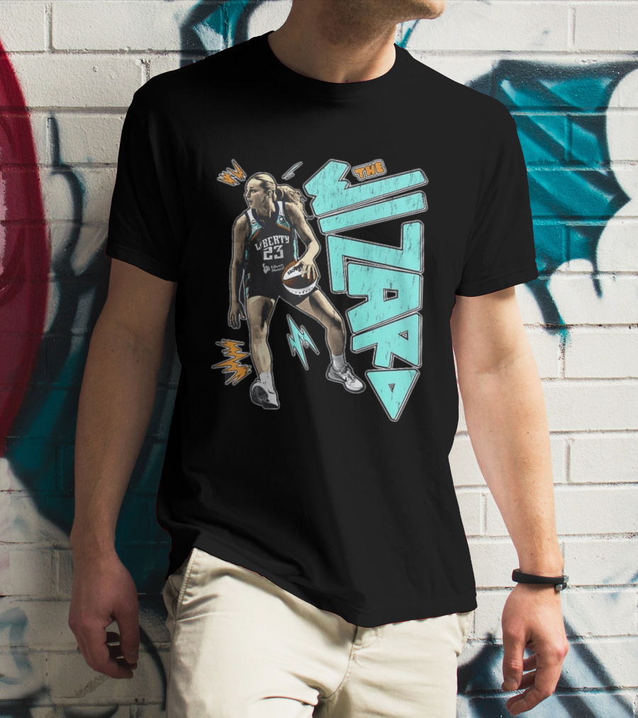 New York Liberty WNBA The Wizard Marine Johannès 23 Basketball T-Shirt