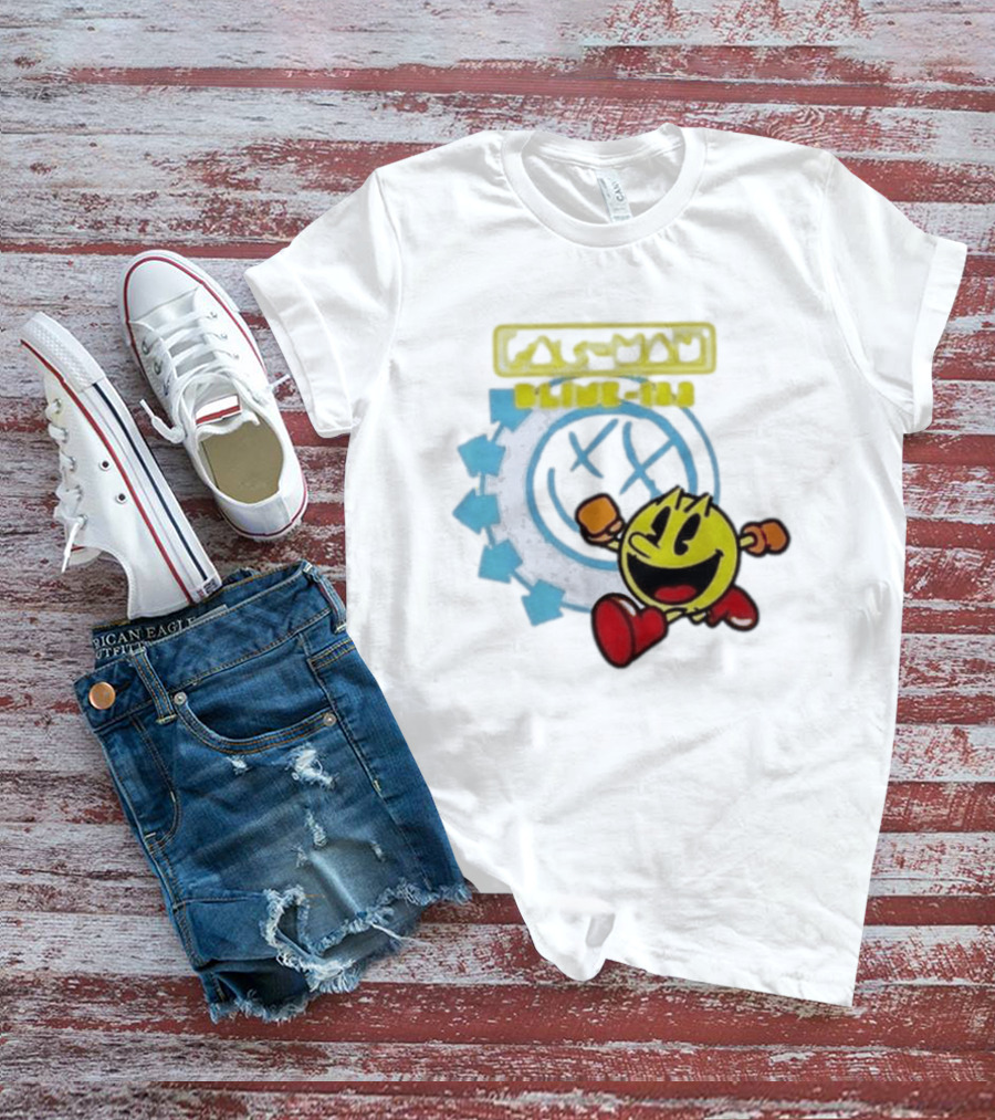 Pac Man Blink 182 Band Crossover Collaborative T-Shirt