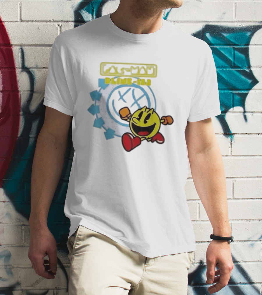 Pac Man Blink 182 Band Crossover Collaborative T-Shirt