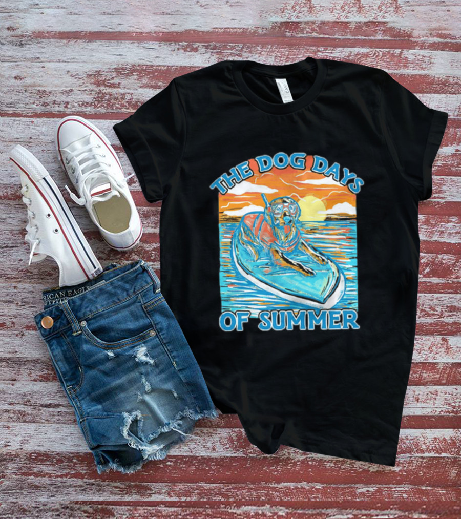 The Dog Days Of Summer Golden Retriever Snorkeling Adventure T-Shirt