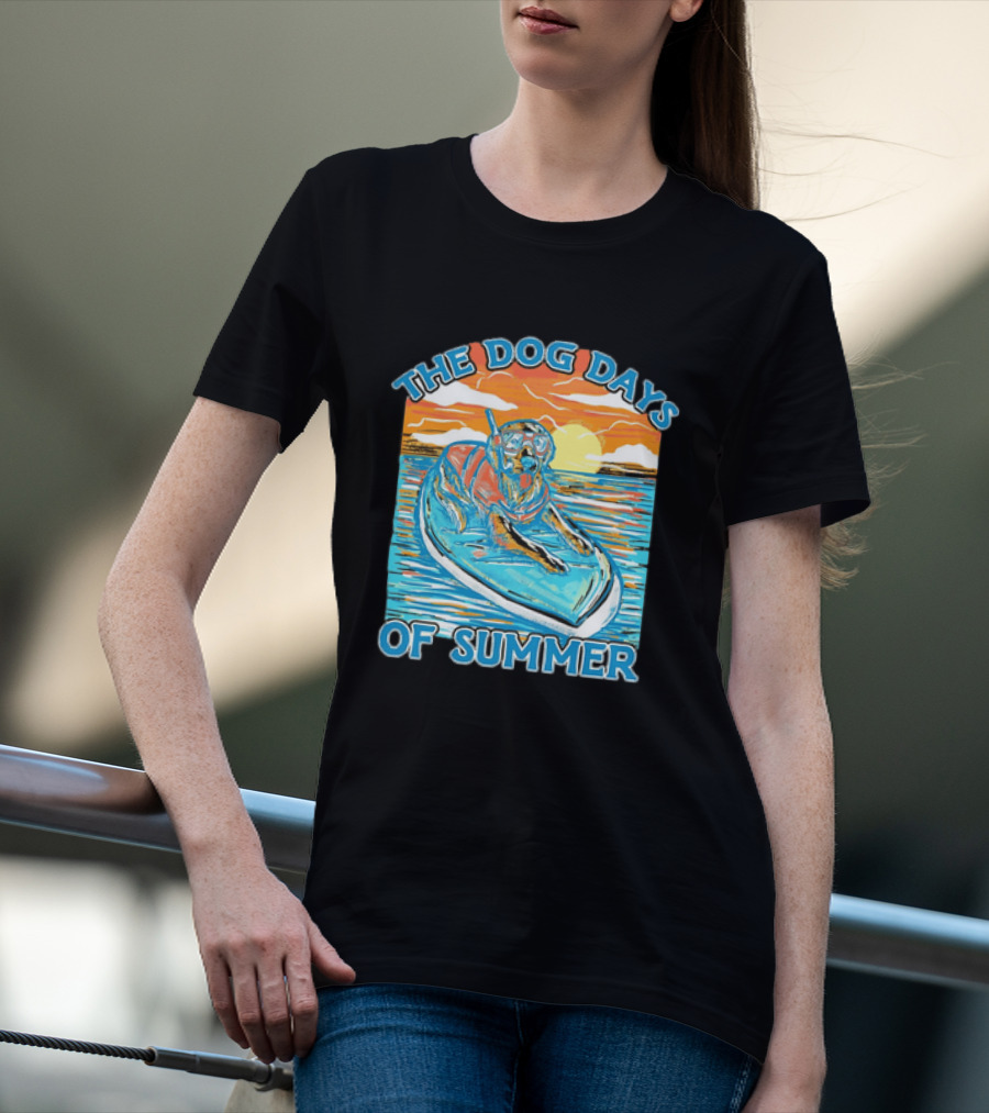 The Dog Days Of Summer Golden Retriever Snorkeling Adventure T-Shirt