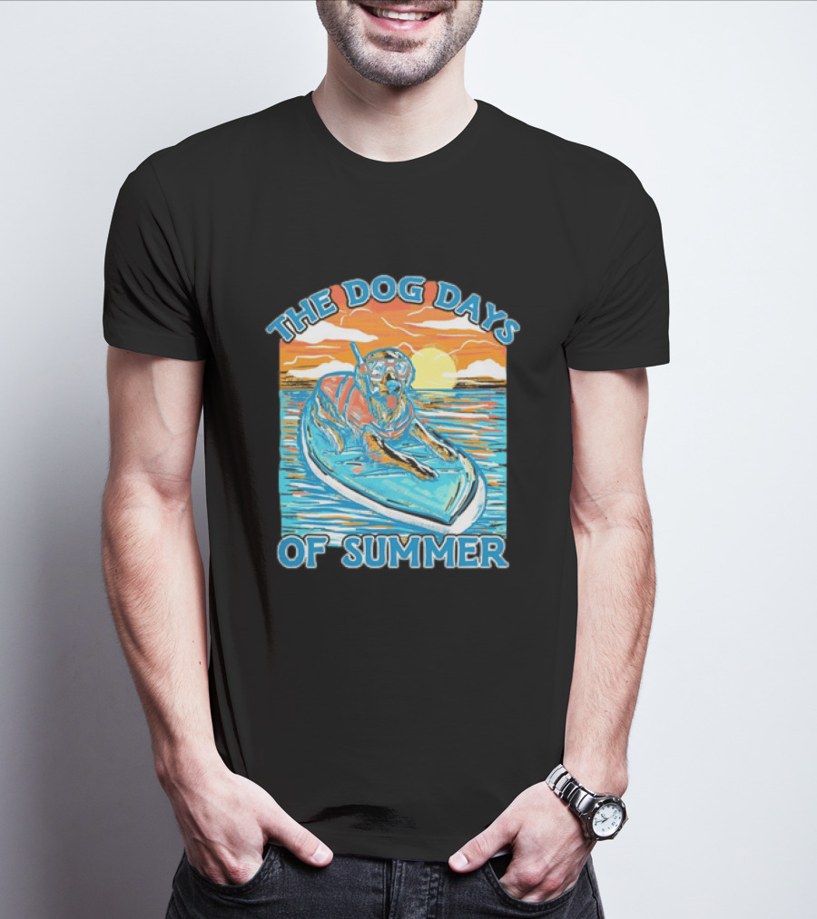 The Dog Days Of Summer Golden Retriever Snorkeling Adventure T-Shirt