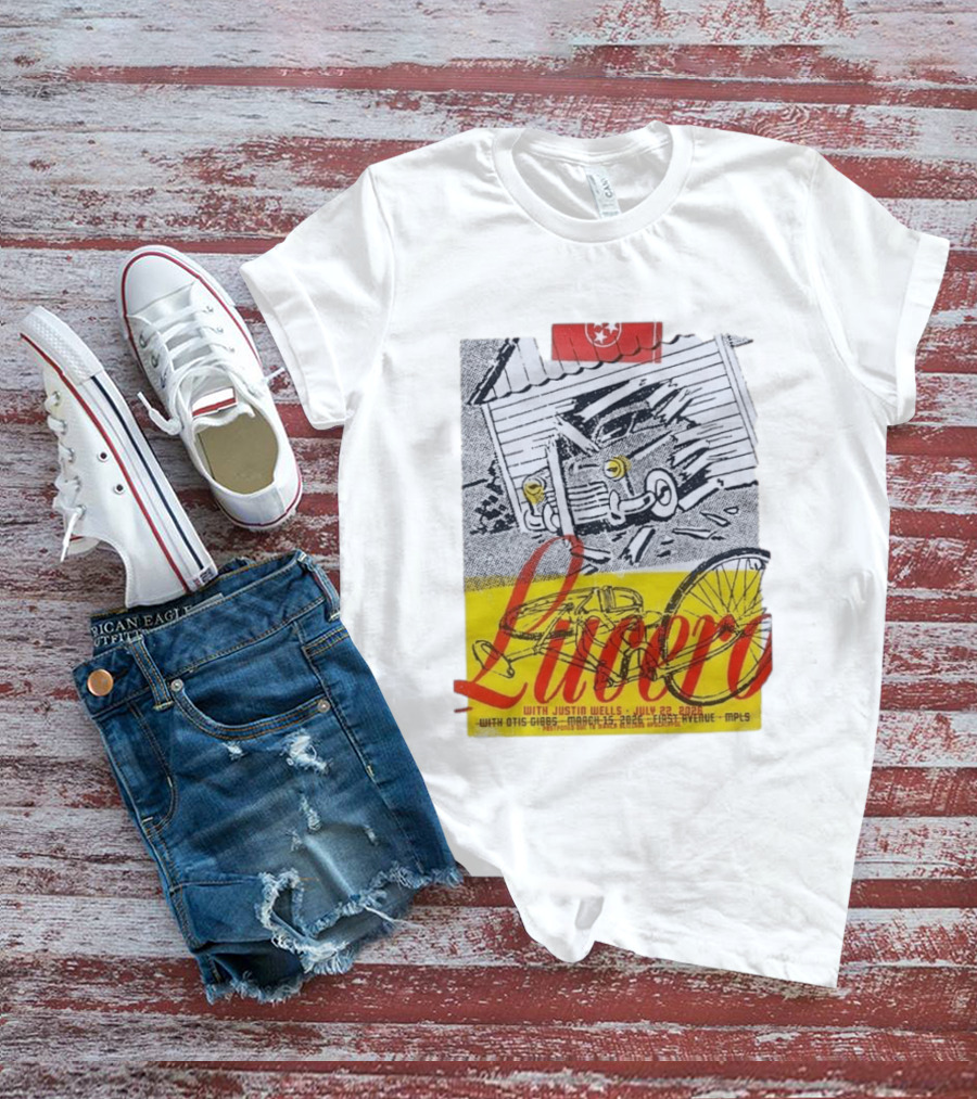 Lucero 20th Anniversary With Justin Wells July 2026 First Avenue MPLS T-Shirt