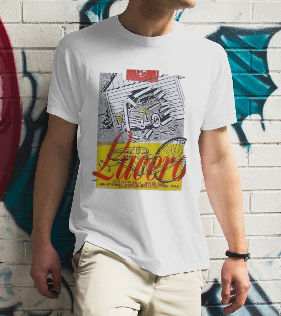 Lucero 20th Anniversary With Justin Wells July 2026 First Avenue MPLS T-Shirt