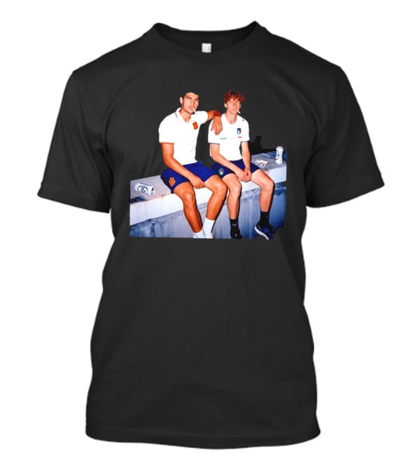 2026 Tennis Spain Italy Carlos Alcaraz Jannik Sinner Smoking T-Shirt