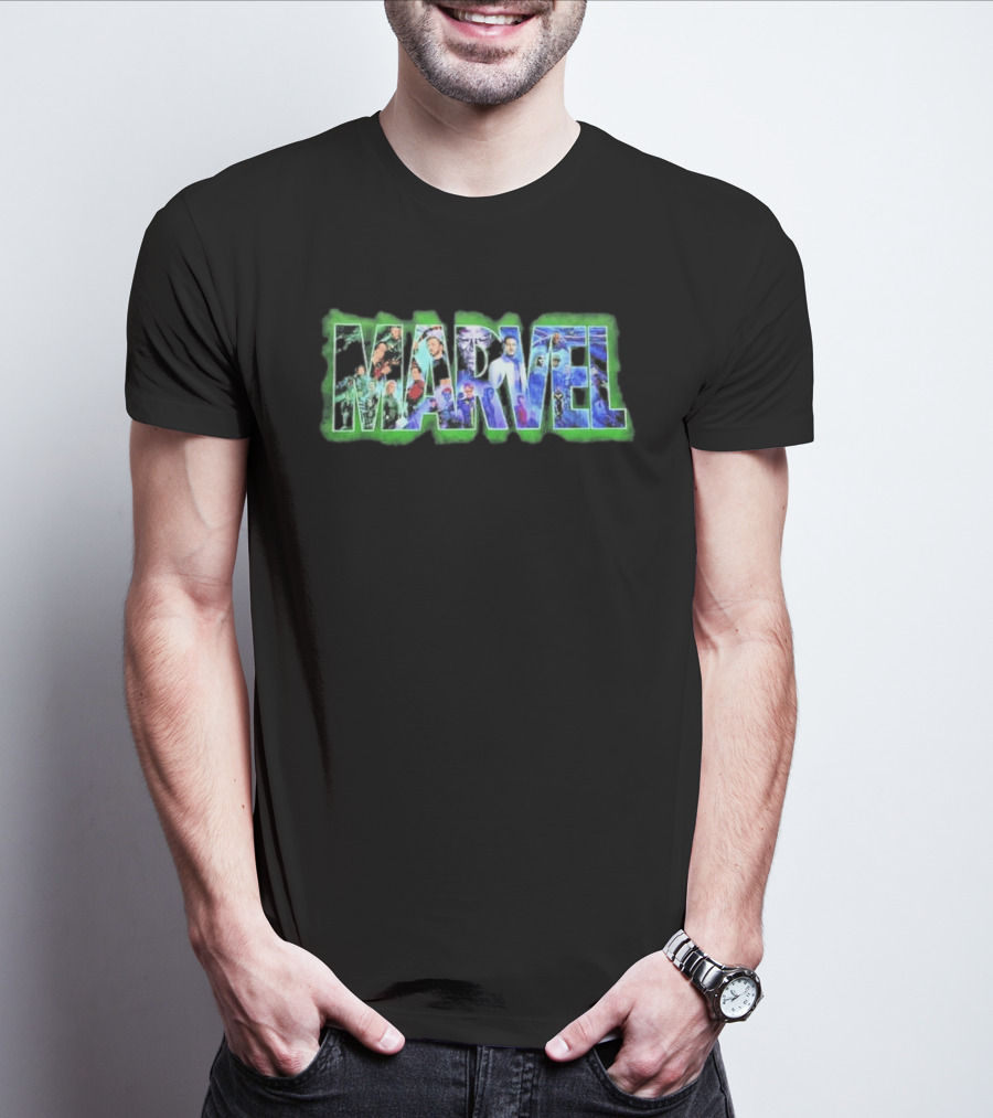 Avengers Doomsday 2026 Marvel Studios Characters Collage T-Shirt