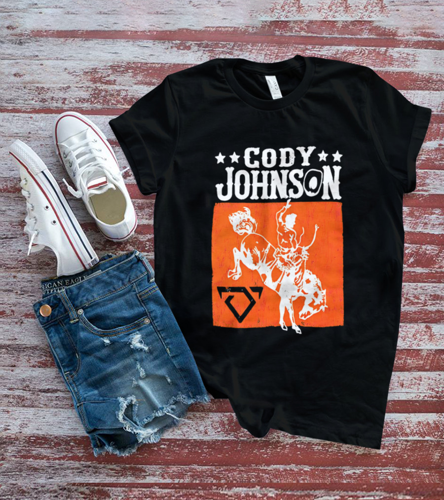 Cody Johnson Cowboy Rodeo Bucking Horse Vintage Western T-Shirt