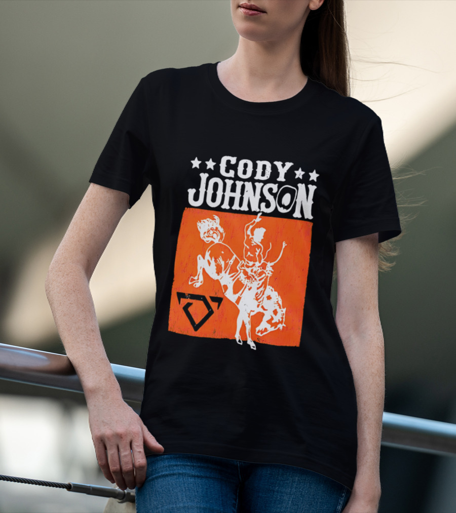 Cody Johnson Cowboy Rodeo Bucking Horse Vintage Western T-Shirt