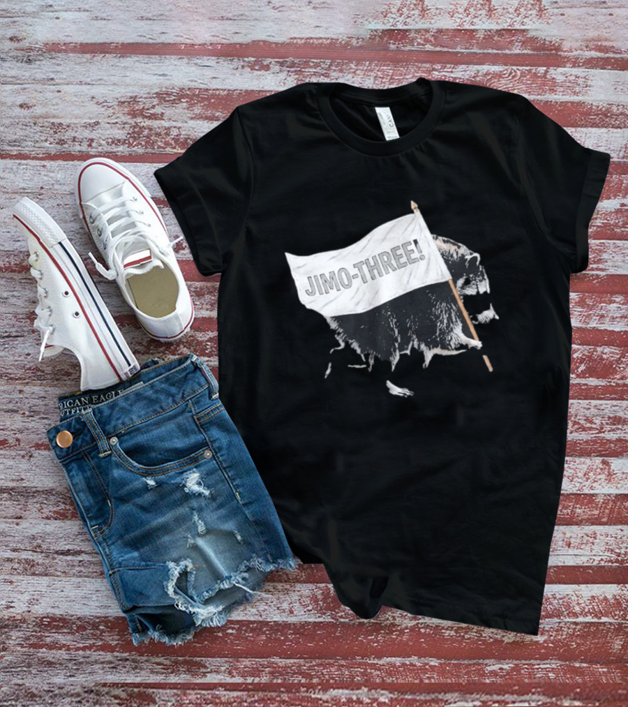 Jimothy Raccoon Seattle Storm Jimo Three Flag T-Shirt