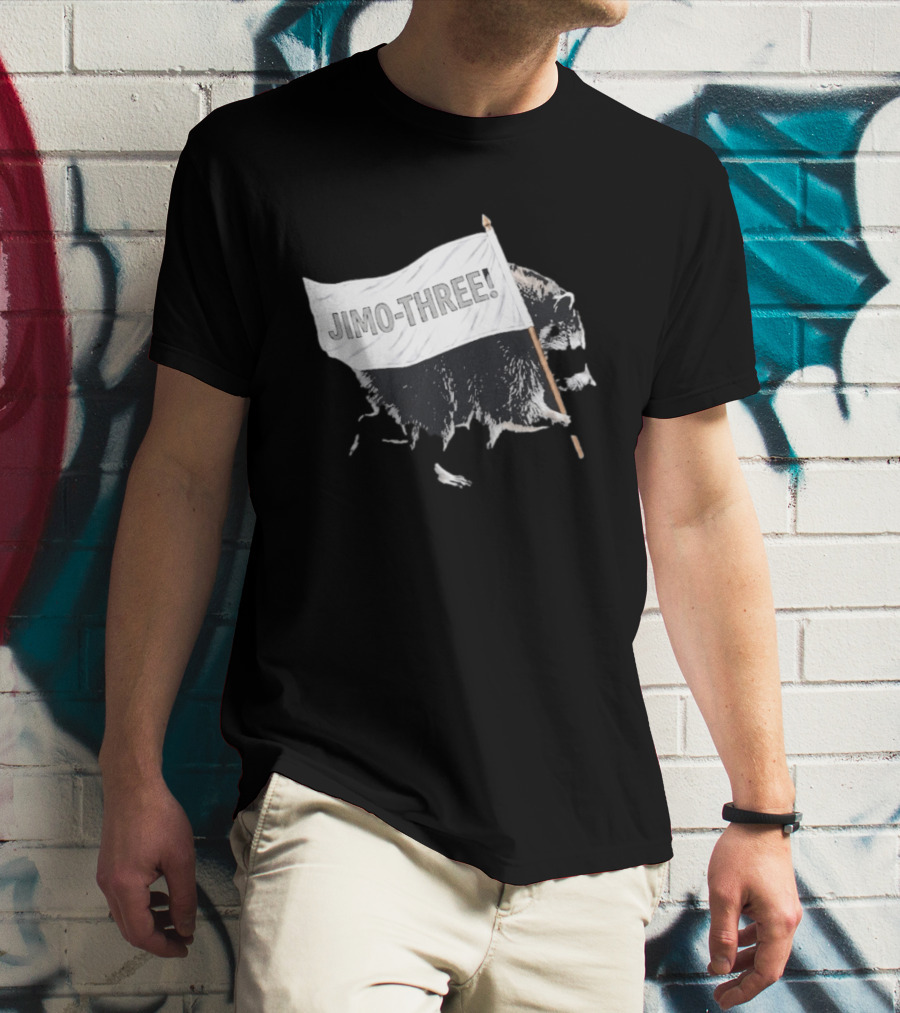 Jimothy Raccoon Seattle Storm Jimo Three Flag T-Shirt