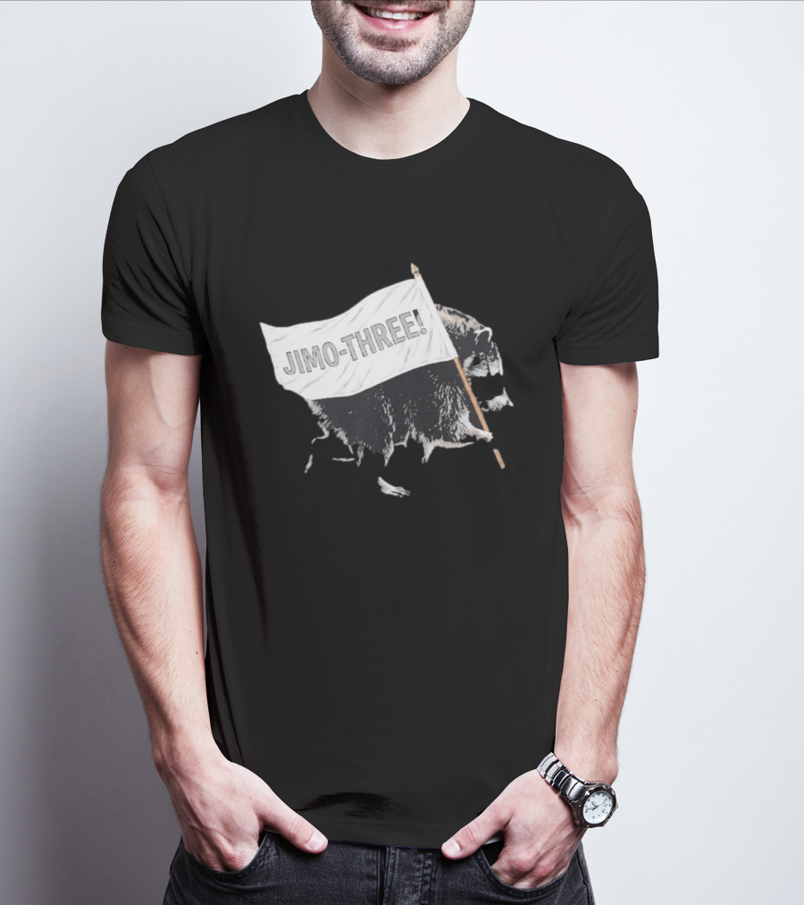 Jimothy Raccoon Seattle Storm Jimo Three Flag T-Shirt
