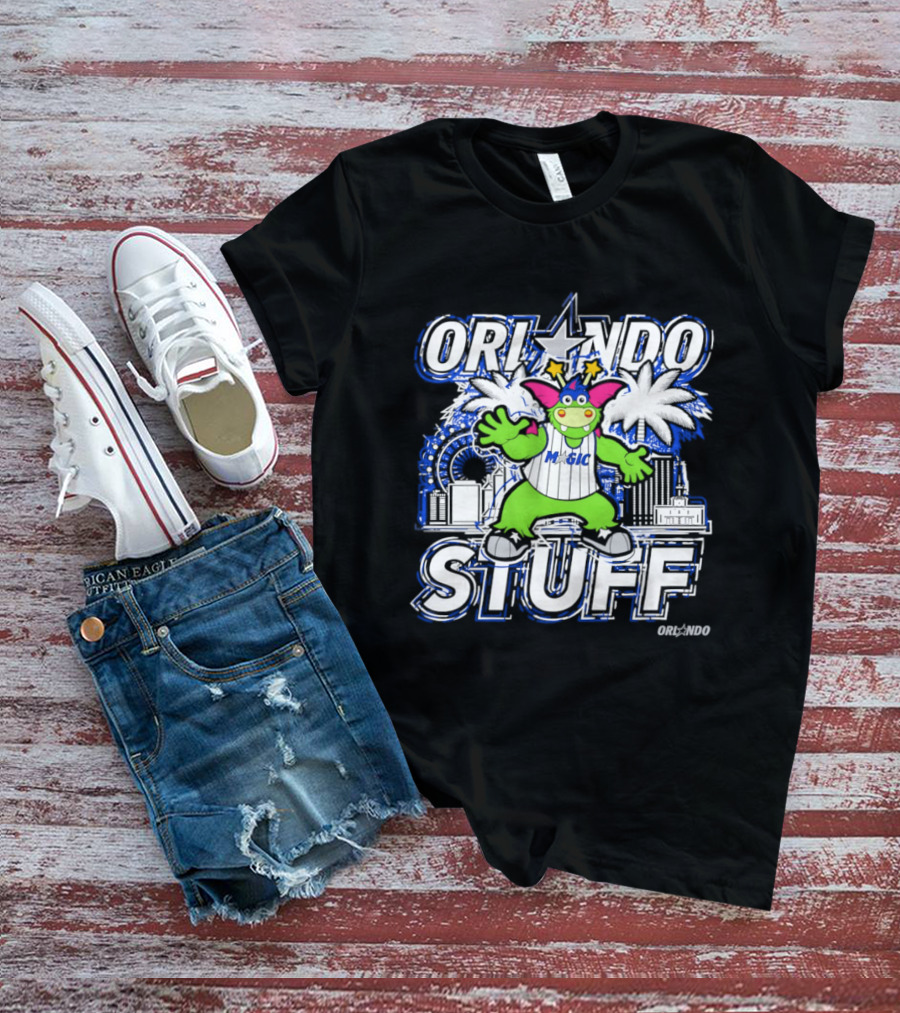 Orlando Magic Stuff Mascot NBA Basketball Fantasy Fun T-Shirt