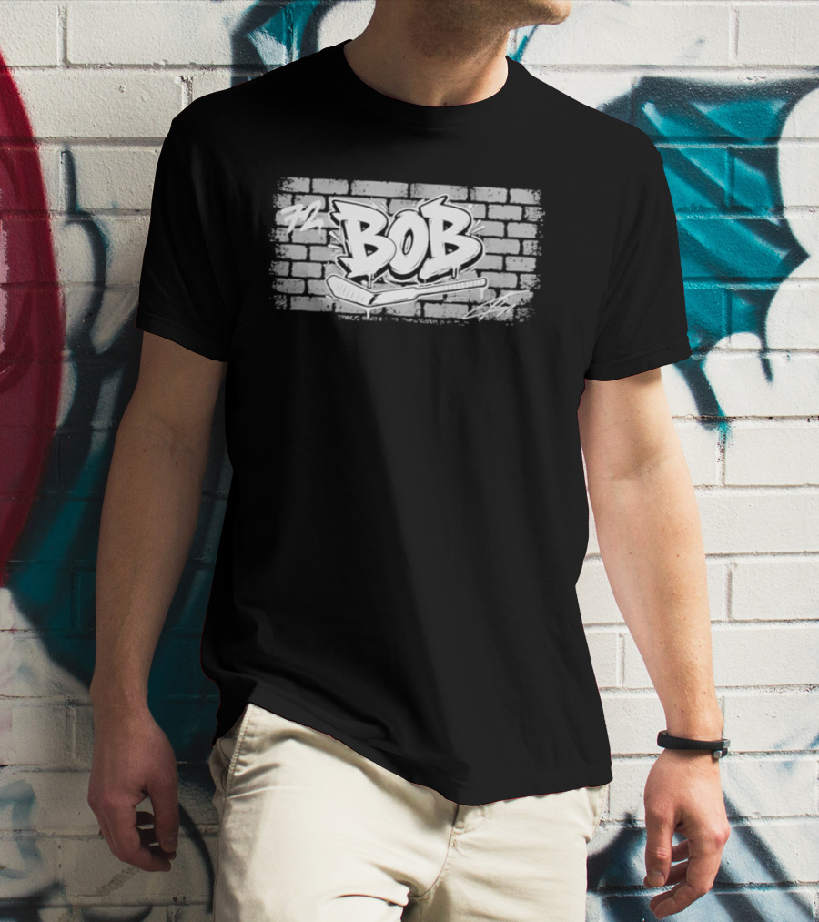 Toronto Sergei Bobrovsky Brickwall Bob Graffiti T-Shirt