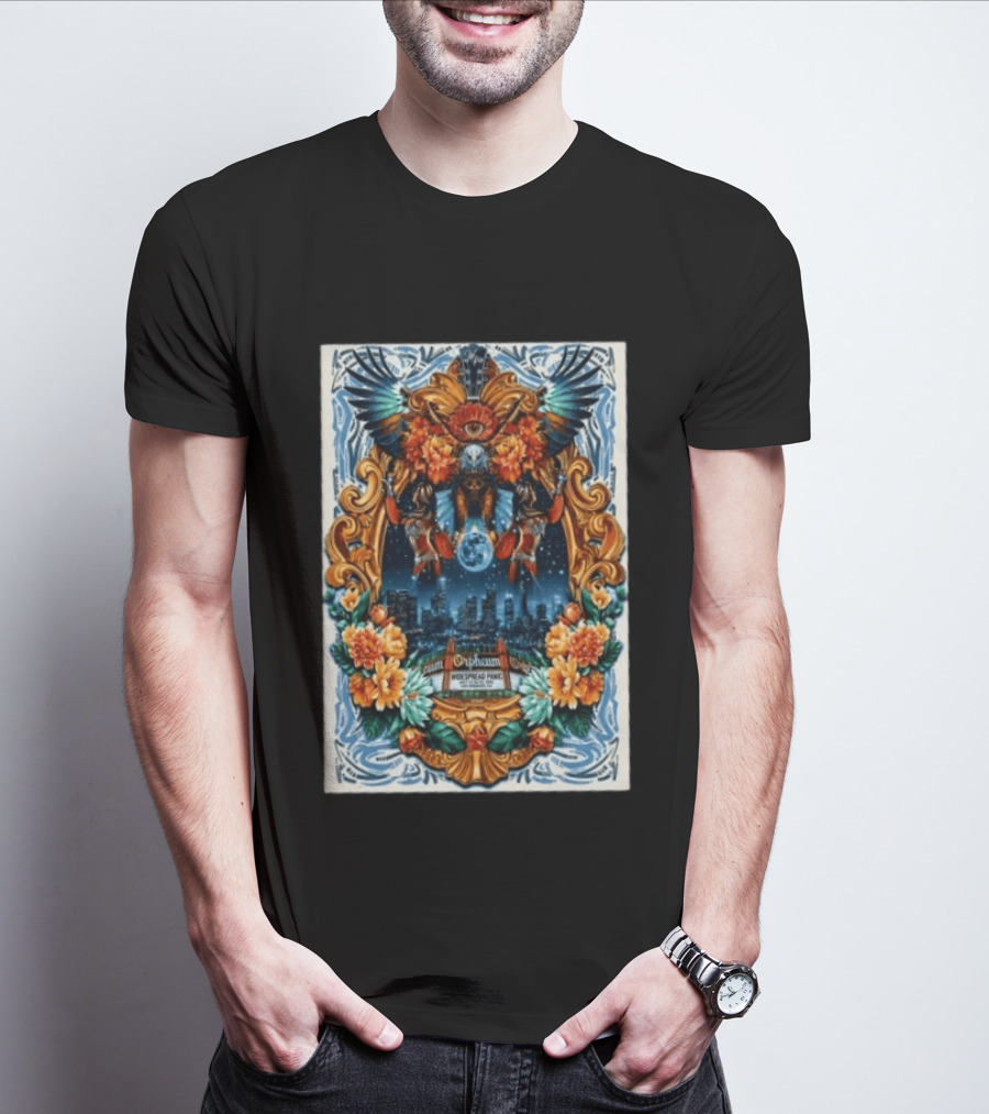 Widespread Panic Orpheum Theatre Los Angeles July 23 25 2026 Tour Vibrant Ornate T-Shirt