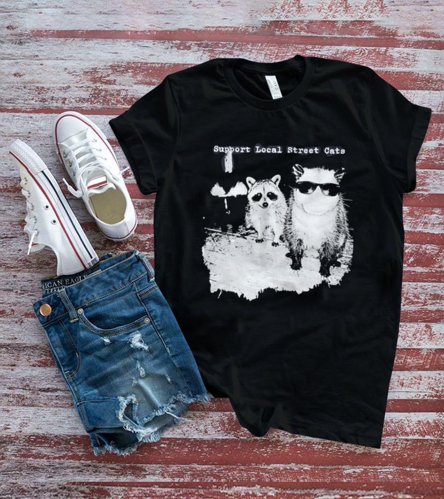 Support Local Street Cats Feline Advocacy T-Shirt