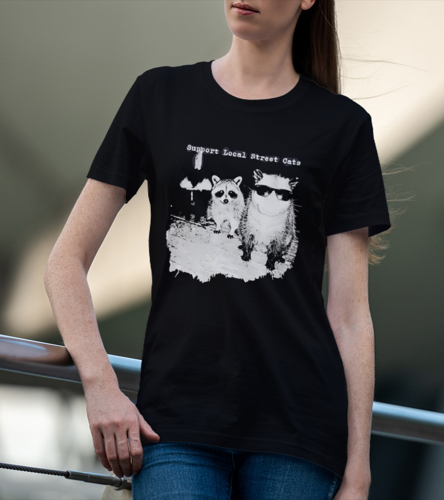 Support Local Street Cats Feline Advocacy T-Shirt