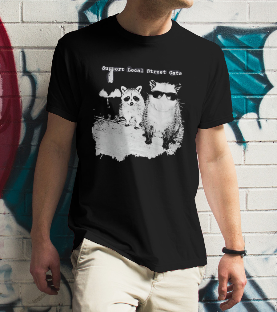 Support Local Street Cats Feline Advocacy T-Shirt