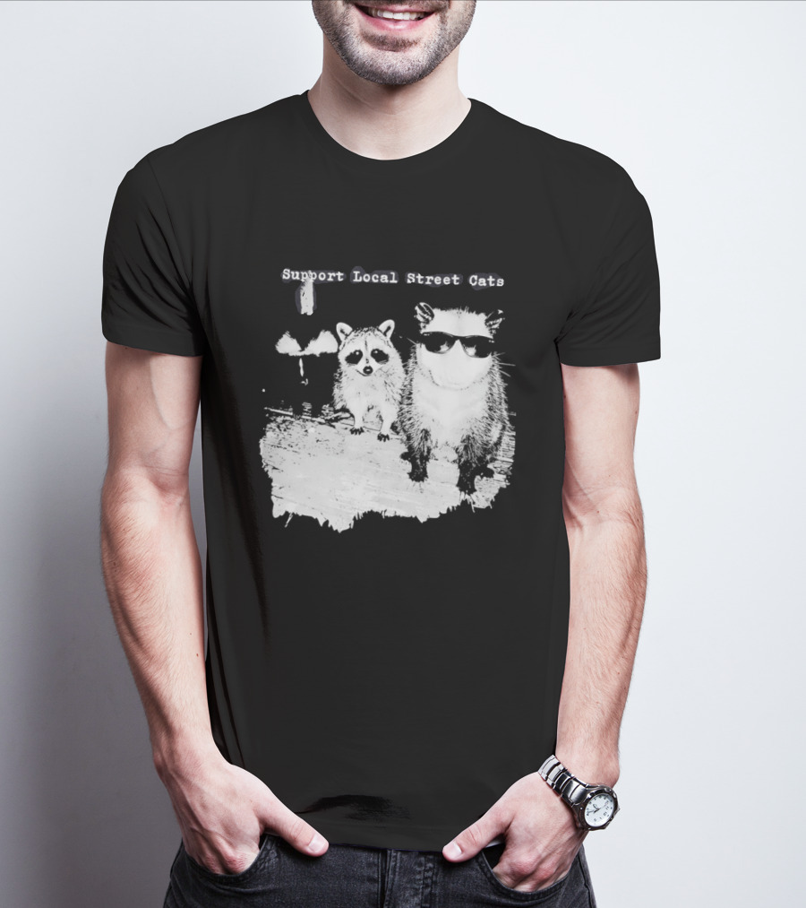 Support Local Street Cats Feline Advocacy T-Shirt
