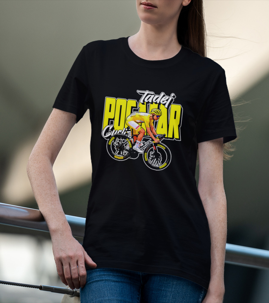 Tadej Pogacar Cycling Yellow Jersey Race Champion T-Shirt
