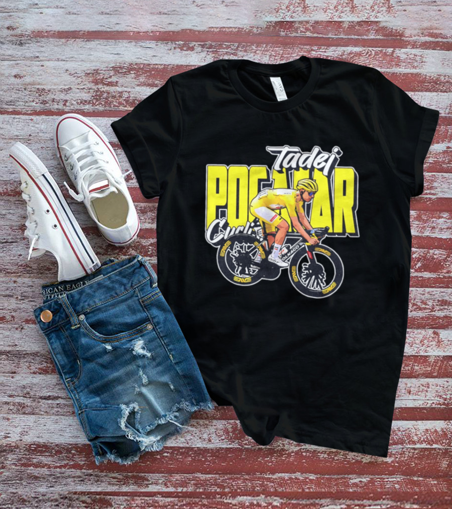 Tadej Pogačar Cyclist Colnago Yellow Jersey T-Shirt