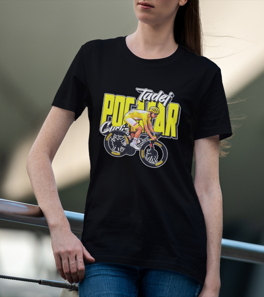 Tadej Pogačar Cyclist Colnago Yellow Jersey T-Shirt