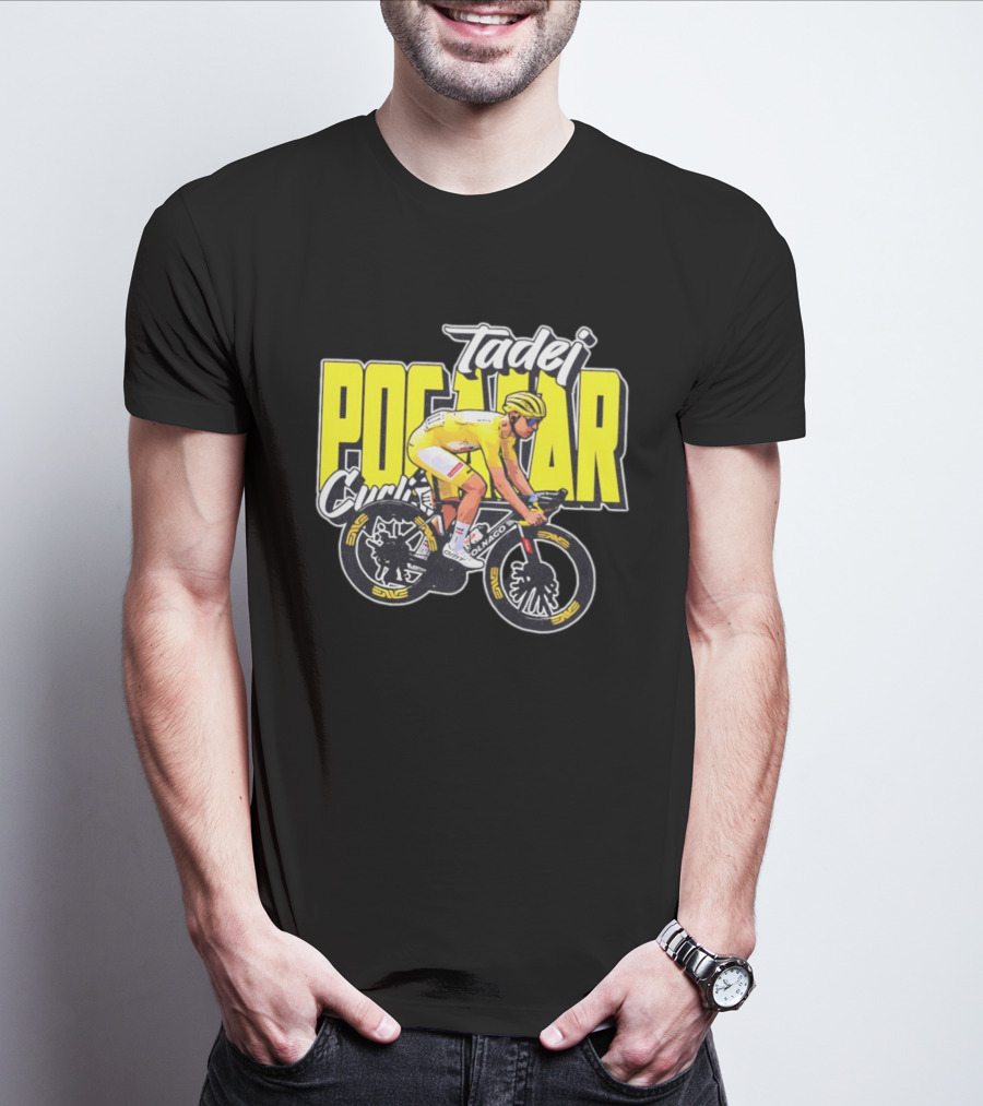 Tadej Pogačar Cyclist Colnago Yellow Jersey T-Shirt