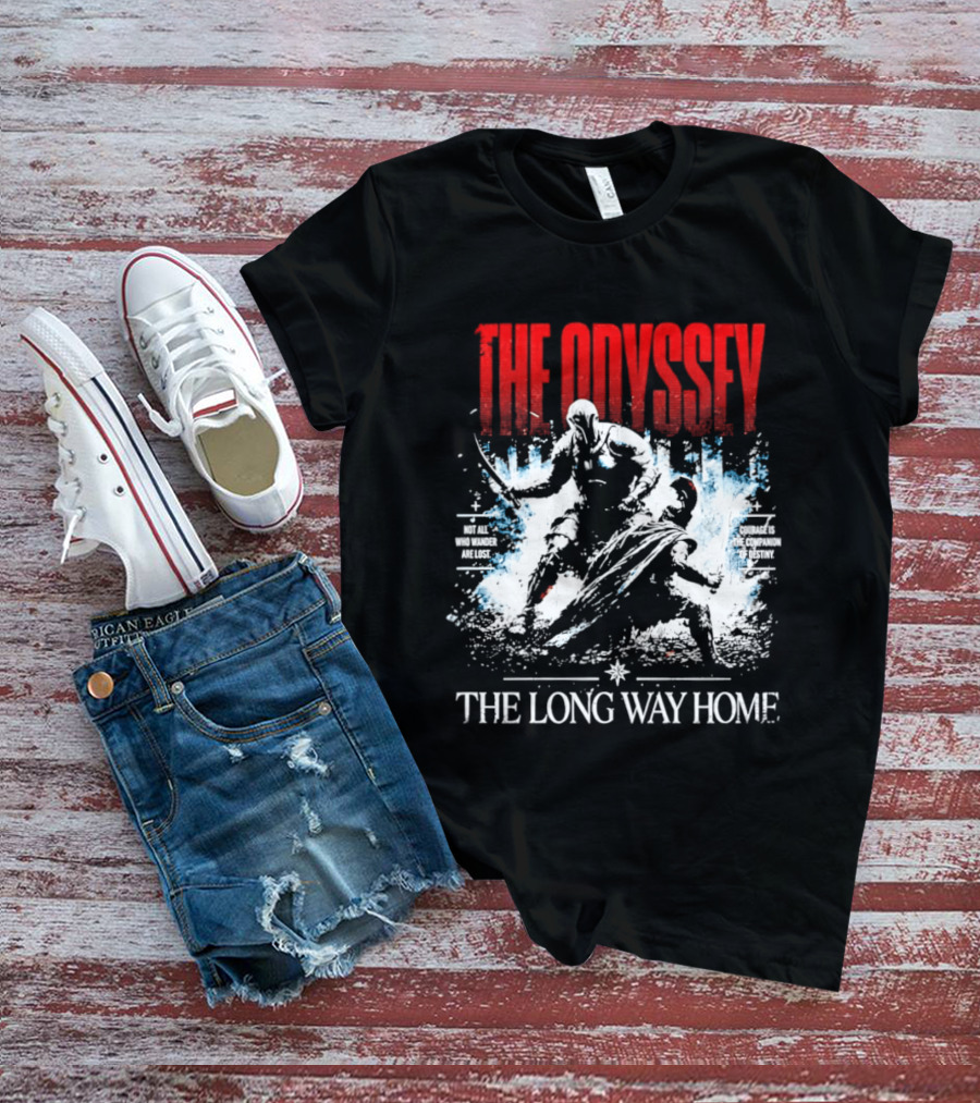 The Odyssey The Long Way Home Skiing Adventure T-Shirt
