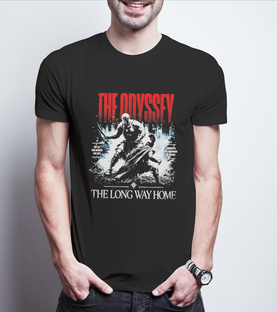 The Odyssey The Long Way Home Skiing Adventure T-Shirt