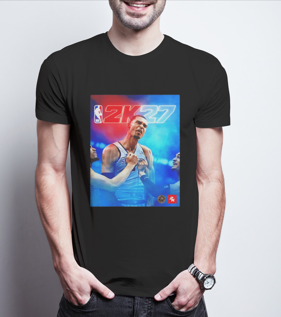 NBA 2K27 Victor Wembanyama San Antonio Spurs T-Shirt