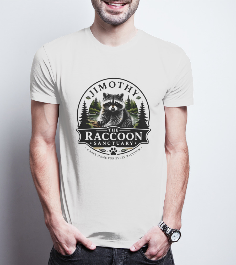 Jimothy Raccoon Sanctuary A Safe Home For Every Raccoon T-Shirt