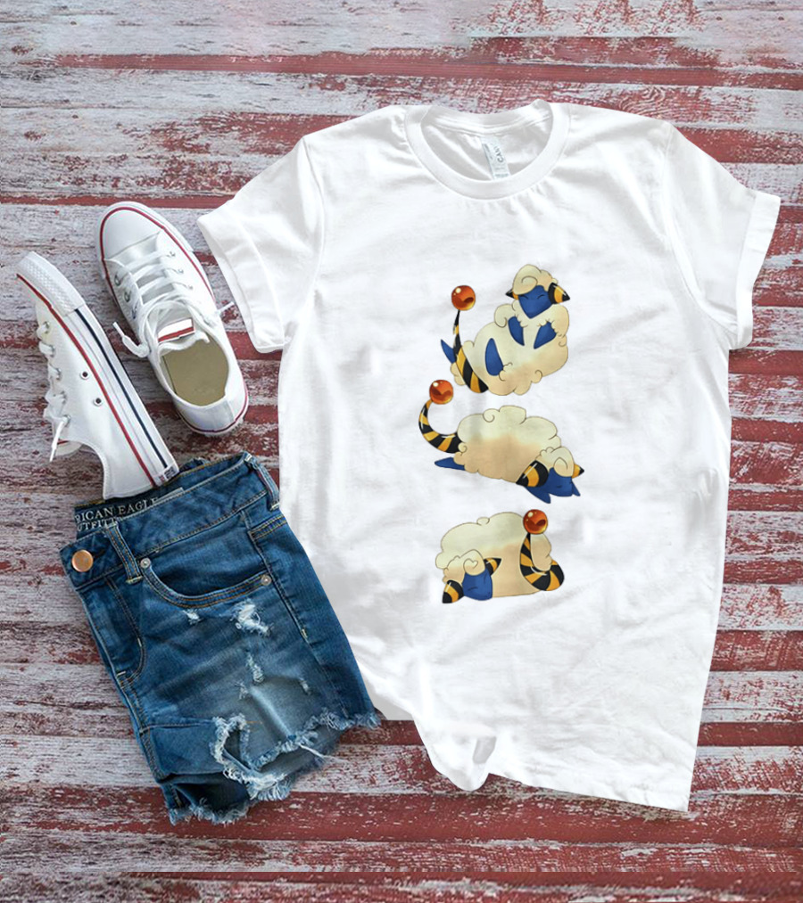 Mareep Trio In Sleepy Poses Cozy Nights T-Shirt