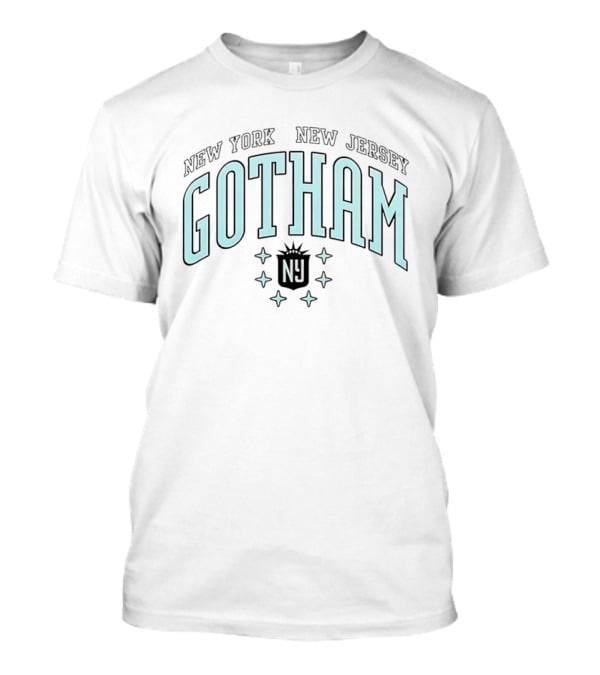New York New Jersey Gotham NY Statue Stars T-Shirt