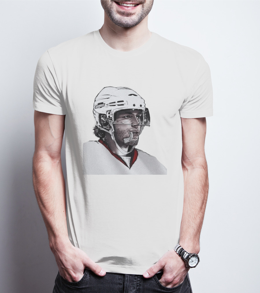 NHL Carolina Hurricanes Mouthguard Action Hockey Player T-Shirt