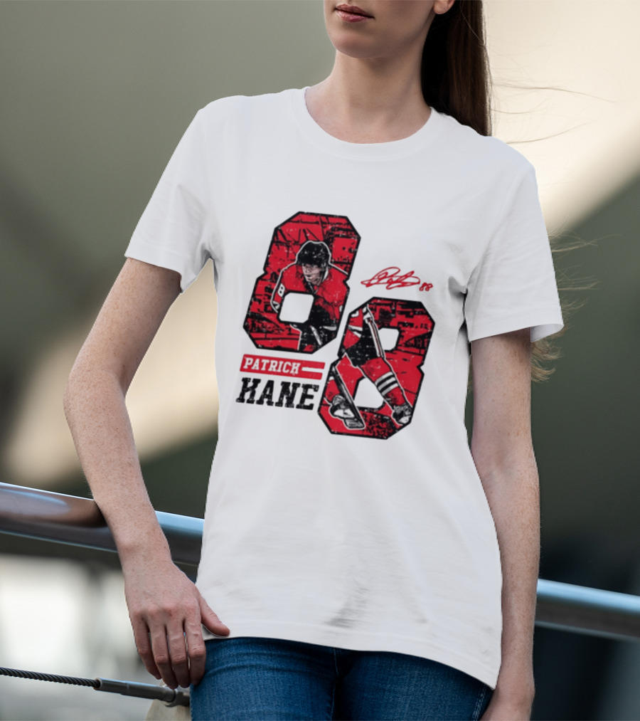 Patrick Kane Chicago Blackhawks 88 Comic Style Collaboration T-Shirt
