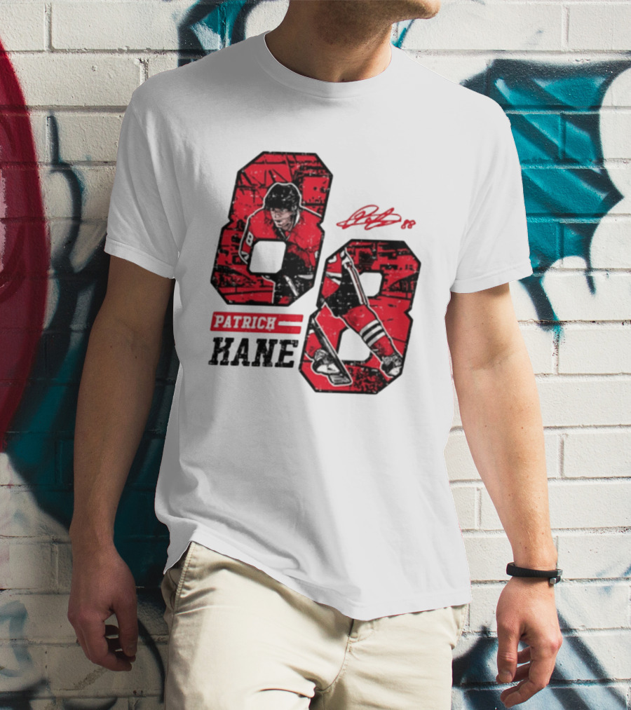 Patrick Kane Chicago Blackhawks 88 Comic Style Collaboration T-Shirt