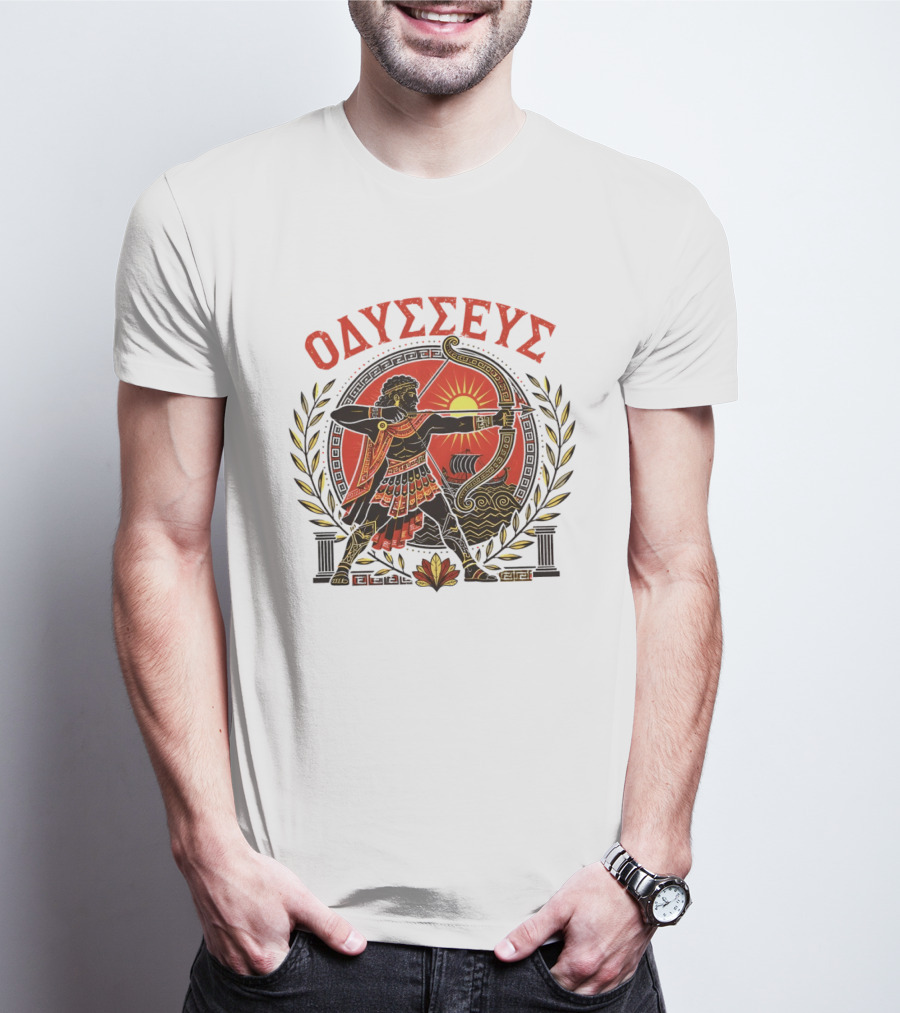 Odysseus Bow Greek Mythology Warrior Archery 2026 T-Shirt