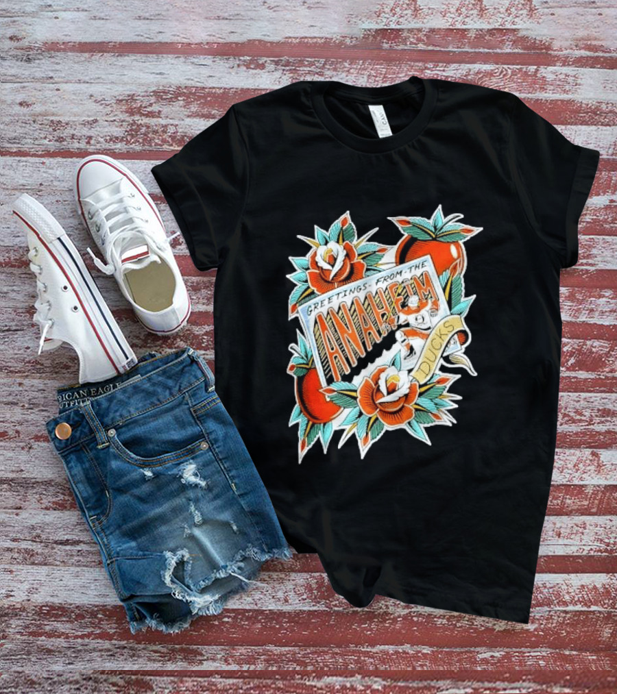 Greetings From The Anaheim Ducks Hockey Tattoo T-Shirt